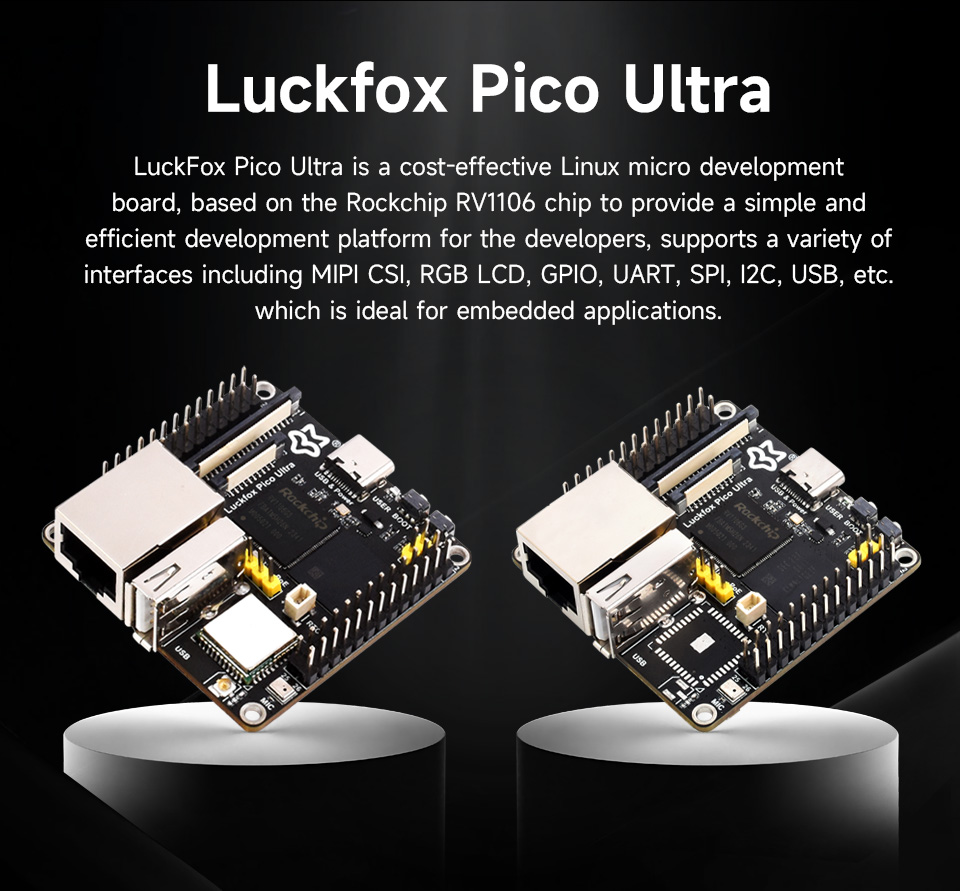 Luckfox Pico Ultra RV1106 Linux Micro Development Board, Integrates ARM ...